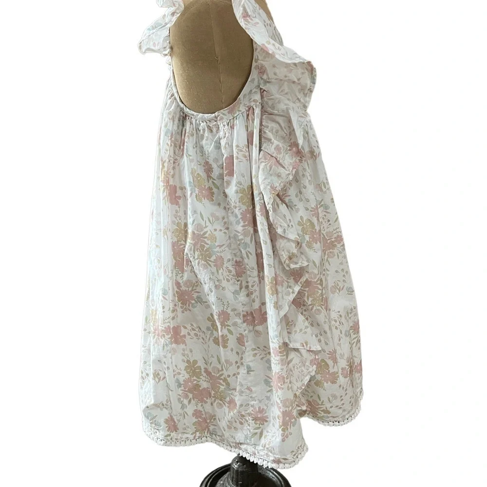 CUPCAKES AND CASHMERE GIRLS PRETTY FLORAL RUFFLE SUNDRESS SIZE 6